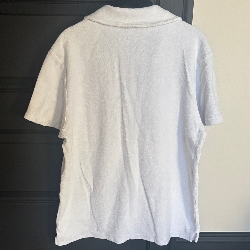 Kenny Flowers Ivory Terry Cloth Polo - Picture 3 of 3
